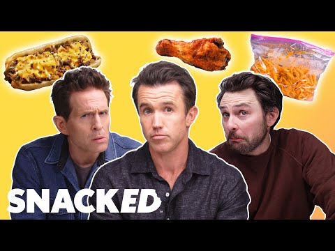 Always Sunny's Charlie Day, Rob McElhenney and Glenn Howerton Swap Favorite Bar Snacks | Snacked