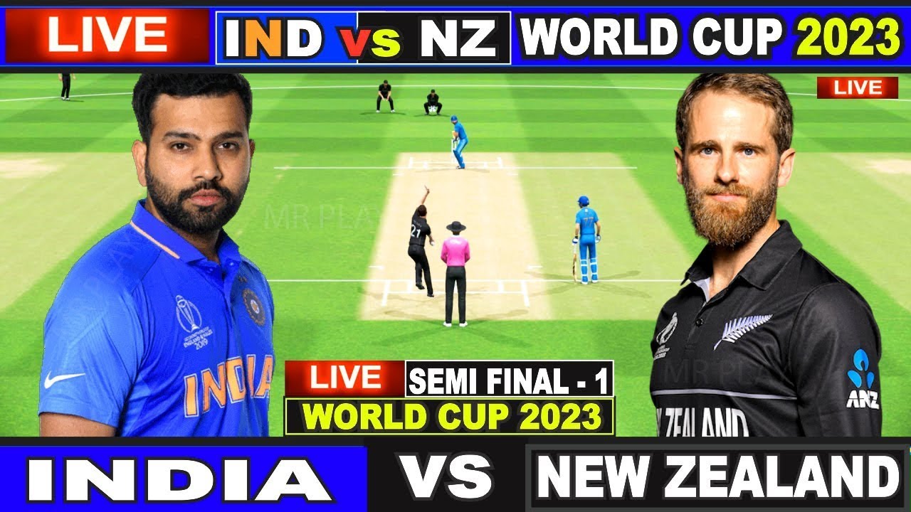 India vs New Zealand | 1st Semi Final | ICC Mens world cup 2023 live # ...