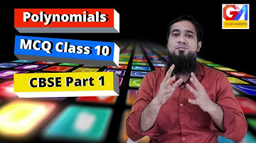 Polynomials Class 10 MCQ Questions With Answers | CBSE | NCERT | Part 1