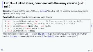 6.11 Stacks: Lab Exercises — Data Structures in C
