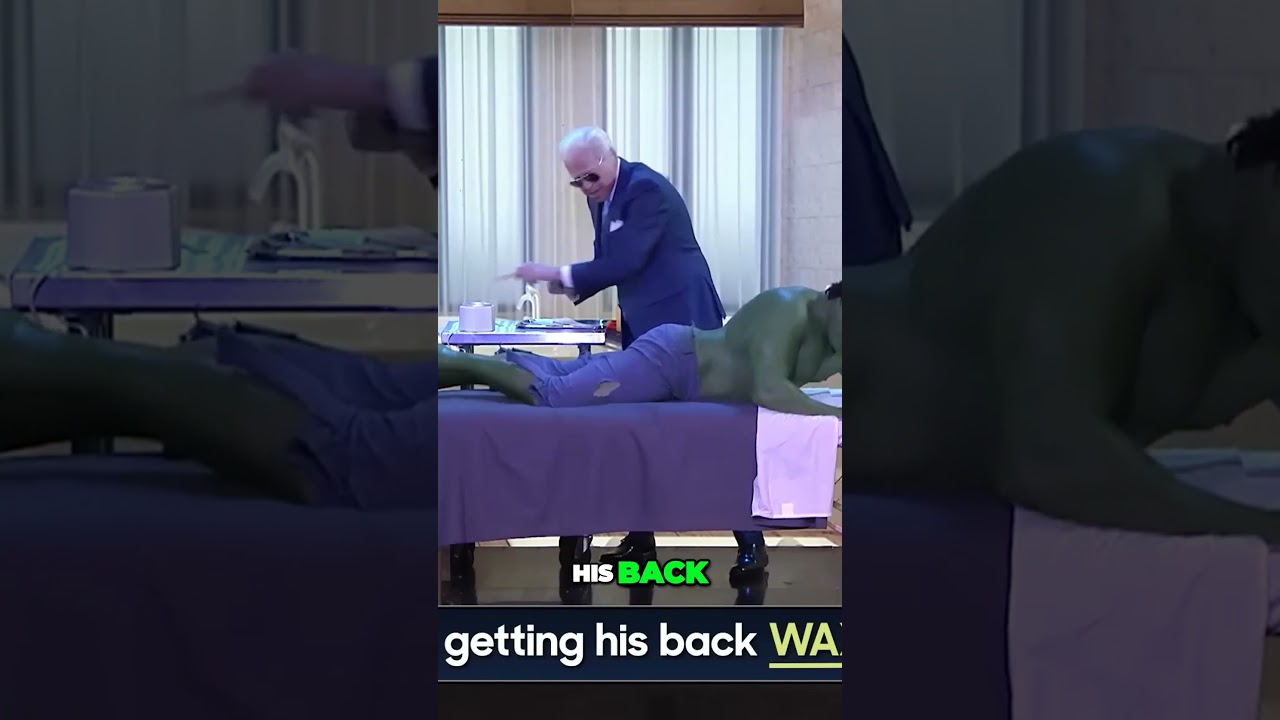 Hilarious Secret President Biden Gives Hulk an Unexpected Back Wax 