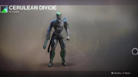 Destiny 2 Titan with Holdfast Armor and Cerulean Divide Shader