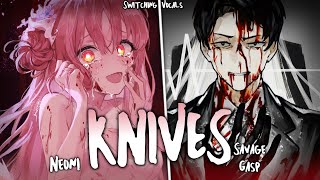 Nightcore | SPED UP ↬KNIVES Resimi