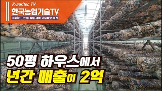 [한국농업기술TV  솔향버섯 재배 1 ] 평당 매출이 무려 600만원, 상상초월 솔향송화버섯 재배농가, mushroom cultivation technique