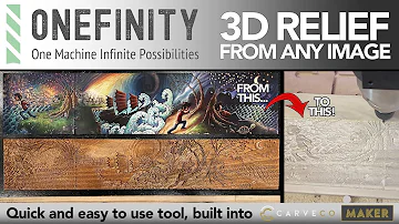 EP. 28 Onefinity CNC -  3D Relief Art From Any Image ft. Carveco CAD Software