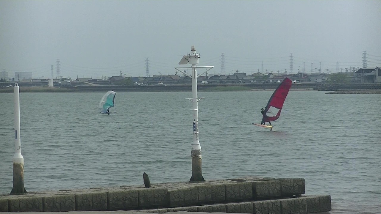2025.5.15.木曜日　「15時入水。いつもなら片付けている時間です(笑）」ウインドフォイル