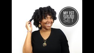 My 1st Flexi Rod Set 😙😙😙| Type 3/4 Natural Hair |
