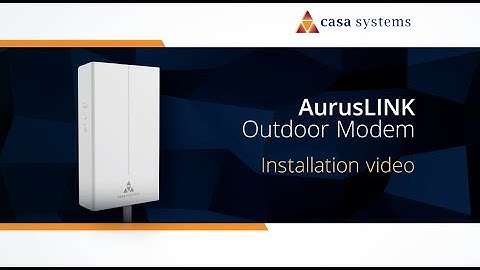 AurusLINK Outdoor Modem Installation Video