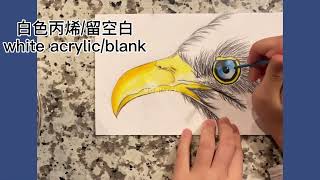 20210104第三十三节(彩铅)老鹰🦅Thirty three class (color pencil) Eagle/Hawk 🦅