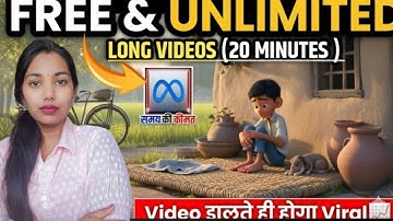 Generate Long YouTube (16:9) Videos Using Meta AI | FREE & UNLIMITED