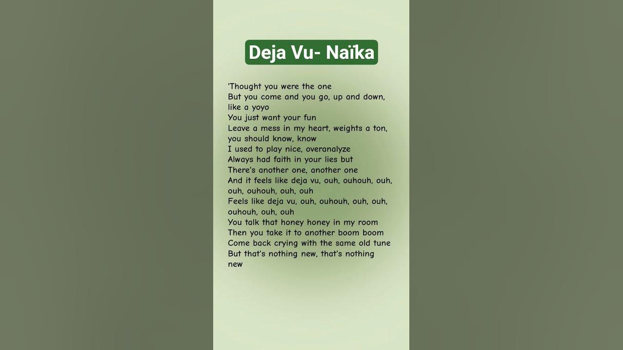 Deja Vu- Naïka #music #song #lyrics #spotify #hitsjustmusic #dejavu #naika #love #shorts