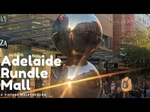 [4K] Virtual Tour around Adelaide's Rundle Mall – Australia’s first pedestrian mall