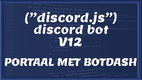DISCORD DASHBOARD || Maak een dashboard met Botdash | Tutorial #26 [Nederlands/Dutch]