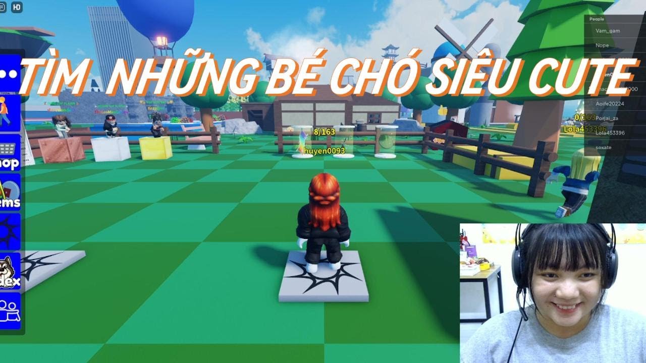 Outline Video Cùng Đi Tìm Nhũng Bé Chó Siêu Cute Trobg Roblox