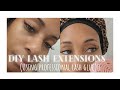 LASH EXTENSIONS AT HOME | DIY w/ professional lash glue