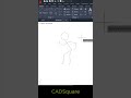 Stickman Dancing in AutoCAD||Dancing||Magic|| AutoCAD Animation||Drawing||