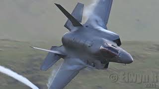 Watch Raf F35B Fly The Mach Loop  & Typhoon French C-130 Usaf Mc-130 Hercules