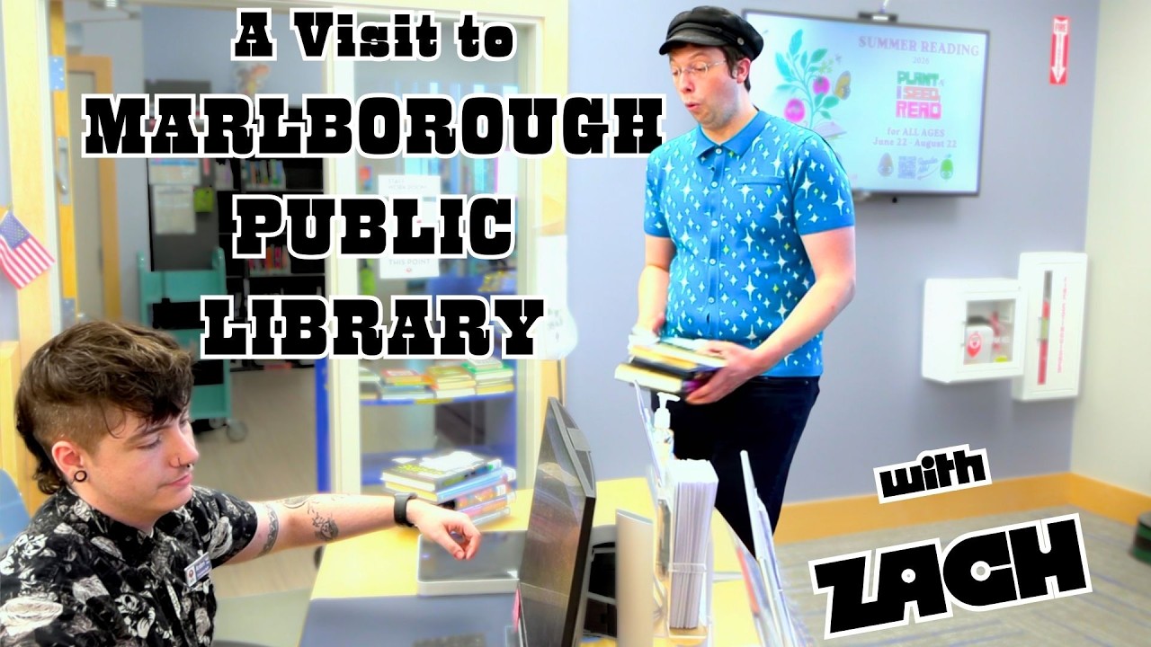 A Visit to Marlborough Public Library with Zach
