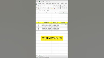 how to create barcode in excel #shorts #excel #microsoft #tutorial