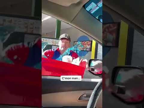 Sonic Employee Falls *FOOD GOES FLYING* ?? #funny #shorts #fails