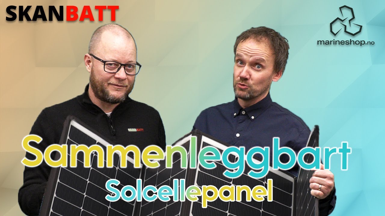 Sammenleggbart Solcellepanel til din båt med Marineshop