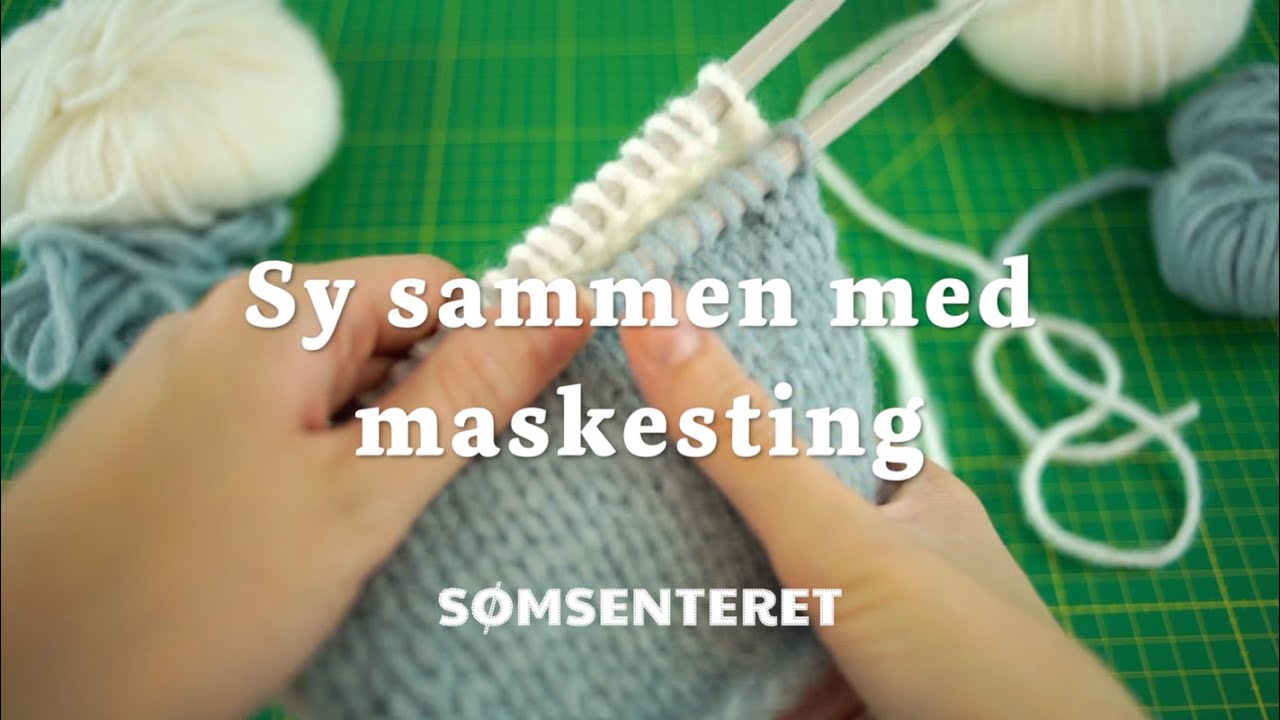 fløjl Virksomhedsbeskrivelse Automatisk Slik syr du sammen med maskesting! - YouTube