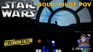 SOLO PILOT ON THE MILLENNIUM FALCON SMUGGLER'S RUN DISNEYLAND #viralvideo