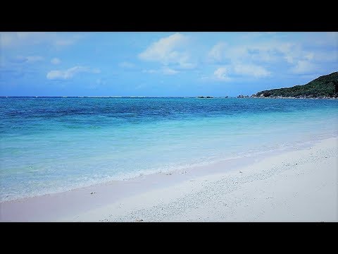 【ASMR】リラックス出来る自然音　波の音　熟睡 瞑想 睡眠 集中用BGM　宮古島　白い浜と青い海