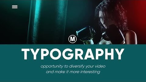Dynamic Typography After Effects Templates