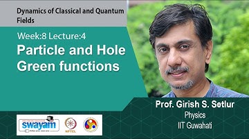 Lec 34: Particle and Hole Green functions