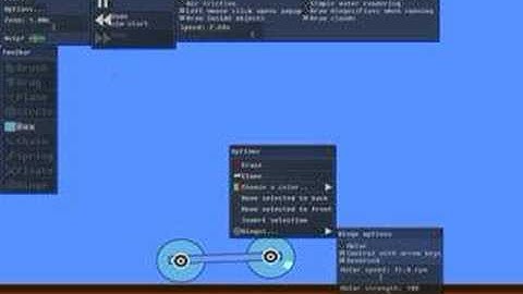 Phun Physics Sandbox How to make a car - stuff with wheels