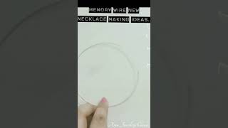 Memory Wire New Necklace Making Shorts#Short Video#Anju Jewellery Classes.