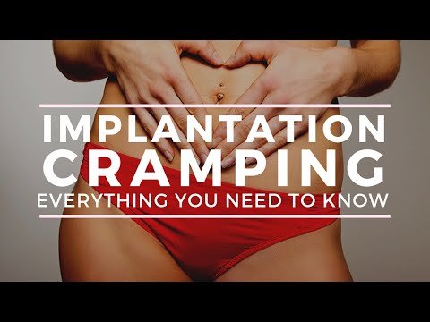 Video: Implantation Cramping: Timing, Placering Og Mere