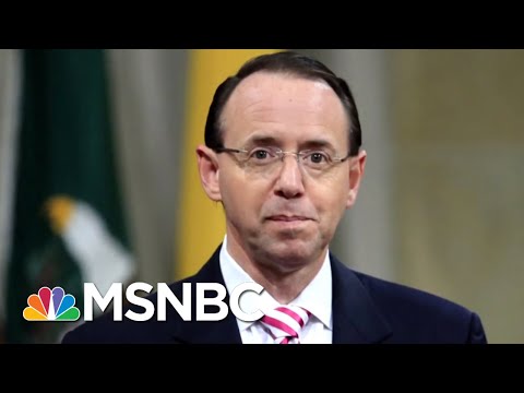 Rod Rosenstein Tells WSJ Robert Mueller Probe Is 'Right' And 'Appropriate' | The 11th Hour | MSNBC
