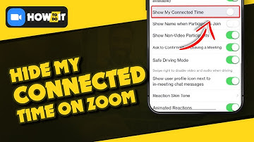How to turn off show my connected time on zoom 2023 | Skill Wave