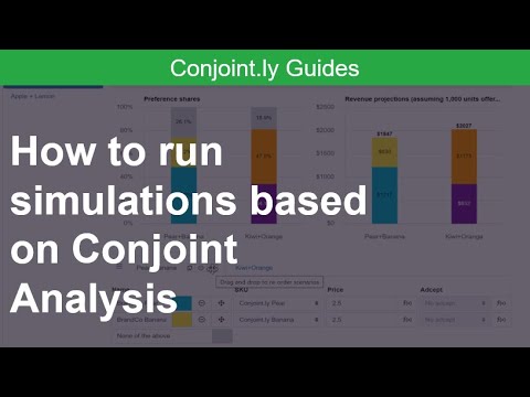 How to run simulations based on conjoint analysis?