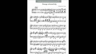 Orange Colored Sky Piano Solo With Piano Sheet