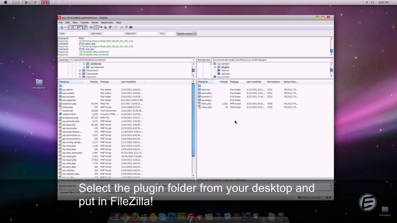 How to install plugin on your WordPress site with FileZilla - YouTube