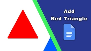 How to add a red triangle in google docs