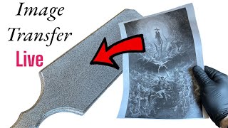 Water Slide Image Transfer with Spun Silver leaf, Live Q&A with Time Warp