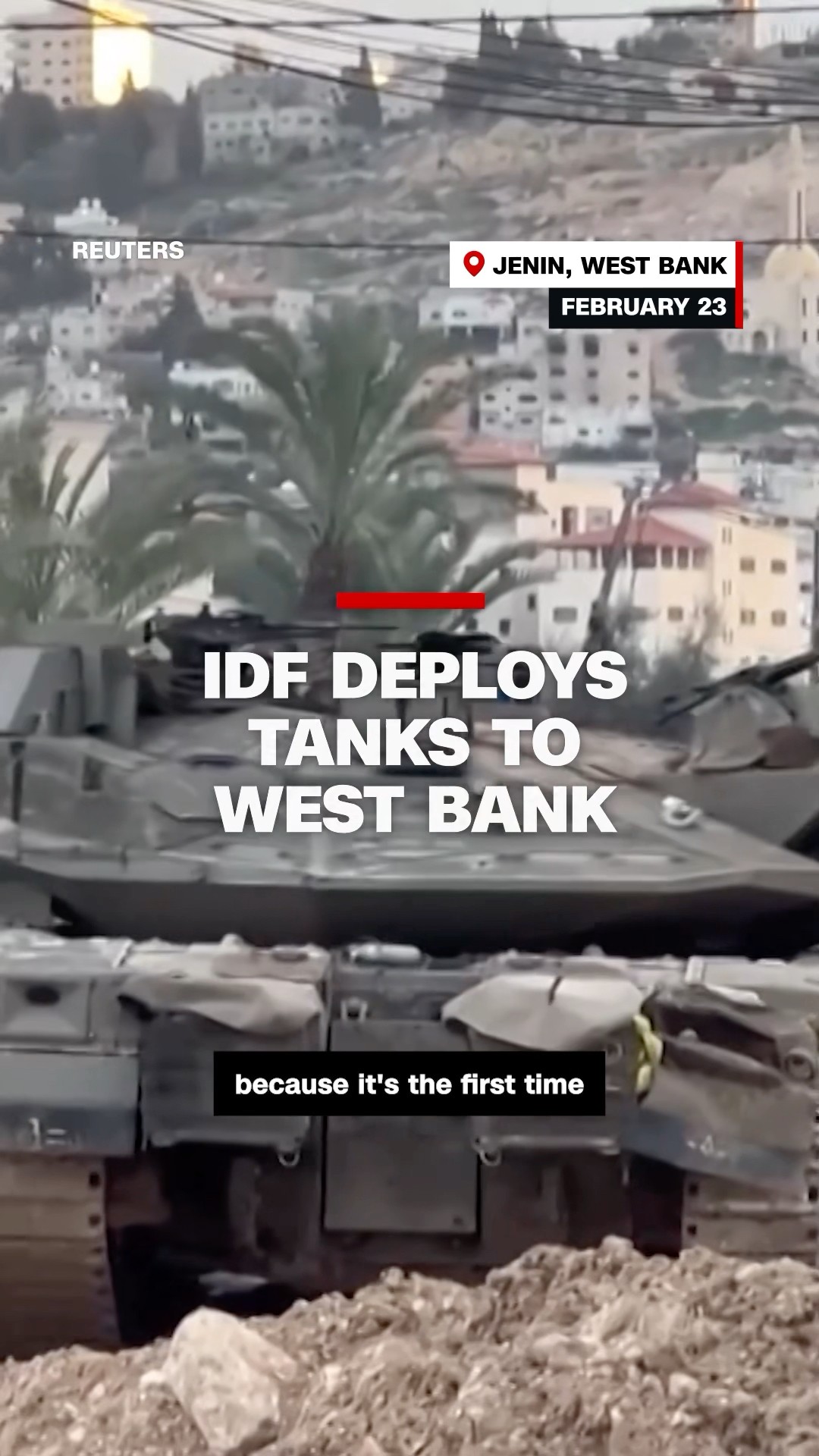 IDF deploys tanks to West Bank