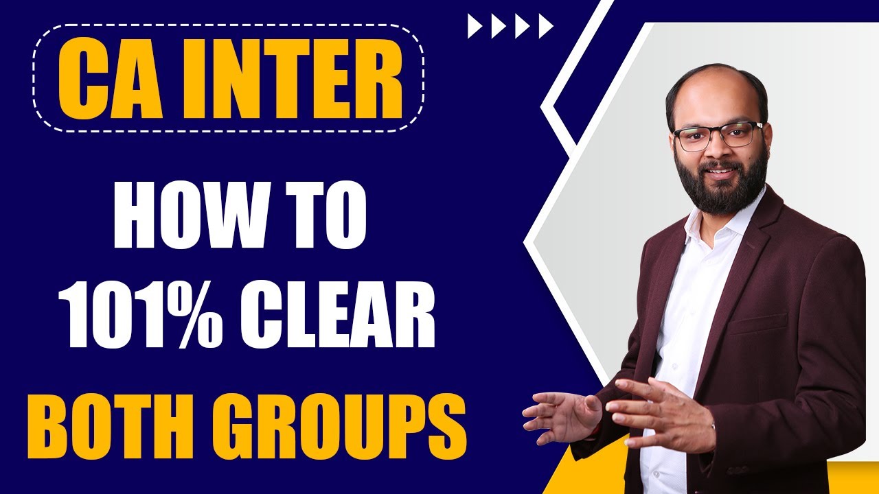 How to 101% Clear CA Inter Sep 24 Both Groups | All Subjects Strategy ...