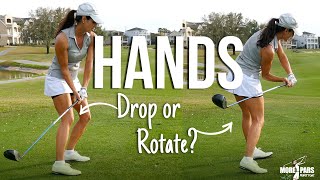 Golf Tip: Drop Hands or Rotate During Downswing