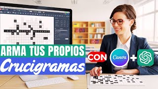 Crucigramas Fáciles con ChatGPT y CANVA 🧠 🧩 | USA RECURSOS GRATUITOS screenshot 1