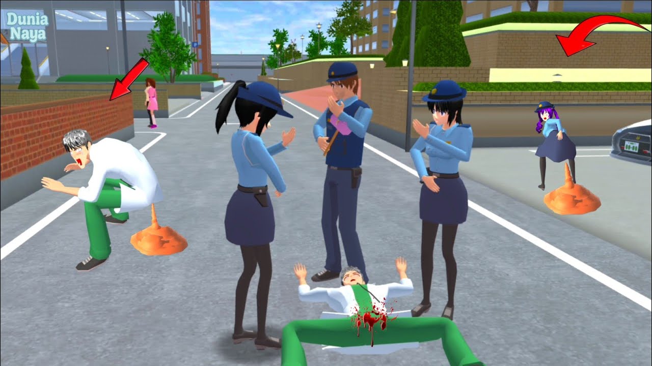 Тайга была арестована полицией за небрежную дефекацию 🤣😱💩#sakuraschoolsimulator