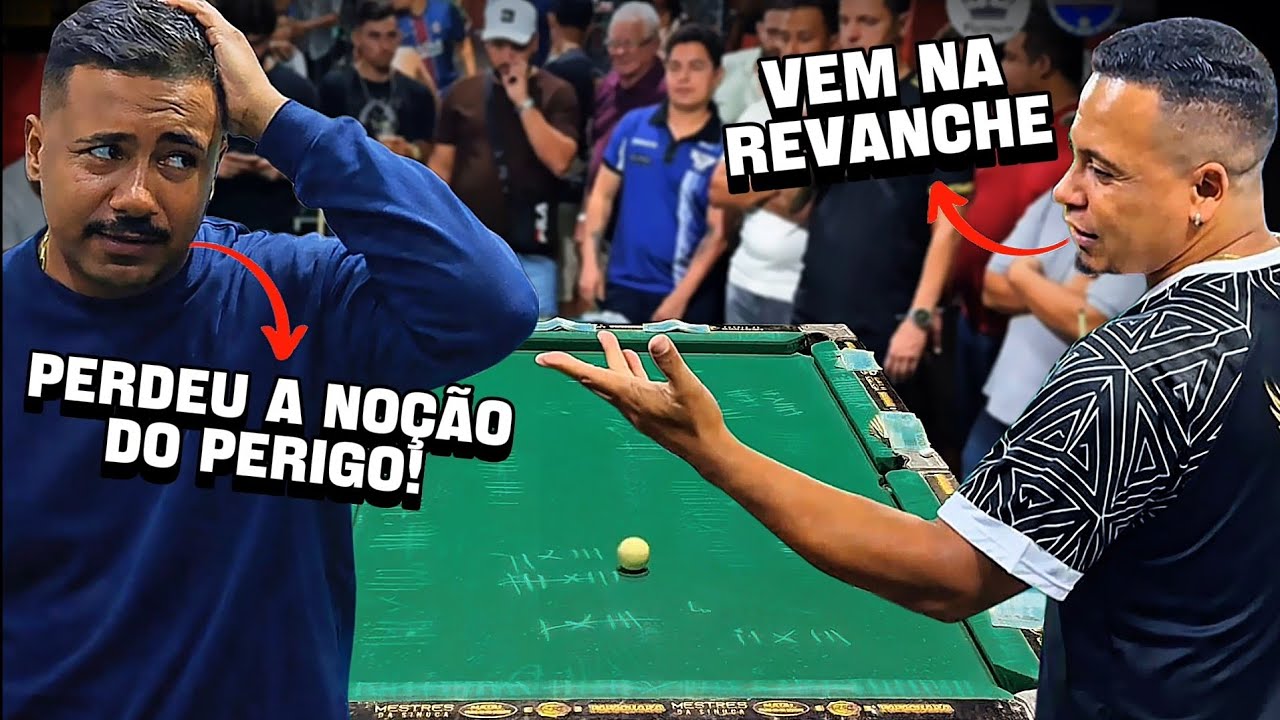 REVANCHE 🔥😱 - MAYCON DE TEIXEIRA X NEGO WALLISON - O SALÃO ESTAVA CONTRA O ONÇA PRETA! #sinuca 