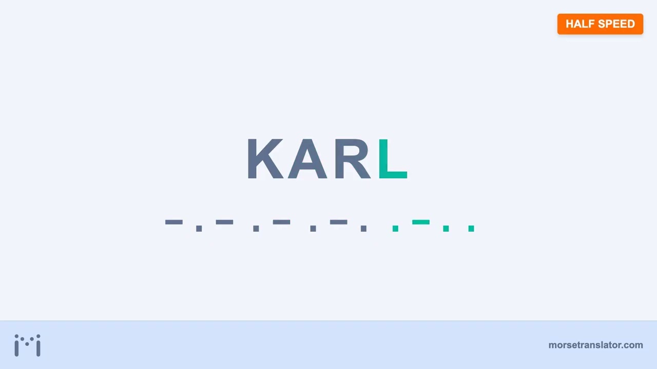 Karl in Morse code