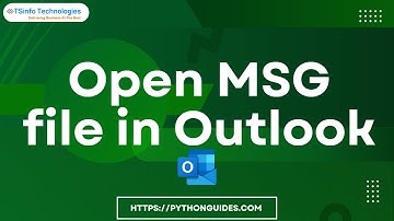 How to open MSG file in Outlook
