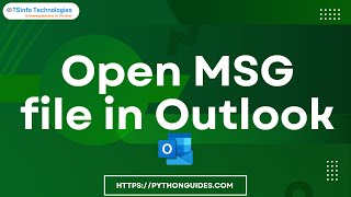 How to open MSG file in Outlook