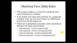 Calculating Matched Pairs Odds Ratio